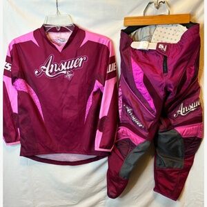 Answer Youth medium motocross jersey and pants